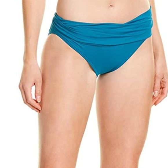 La Blanca Women's Side Tie Hipster Bikini Bottom Swimwear Sz 10